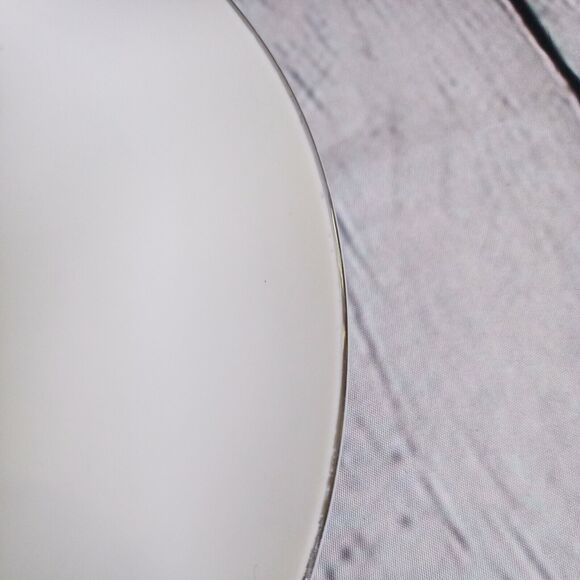 Creative Fine China Royal Elegance Luncheon Plate – 9" Gray Floral Silver Trim - Picture 5 of 9